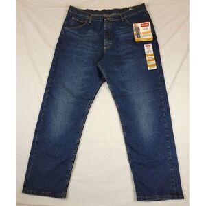 Wrangler NWT Five Star Premium Relaxed Fit Flex Jeans 38x30 Dark Wash 97FXWXD